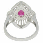 Sterling Silver Semi Mount Ring Setting Oval OV 7x5mm Halo - Syzjewelry